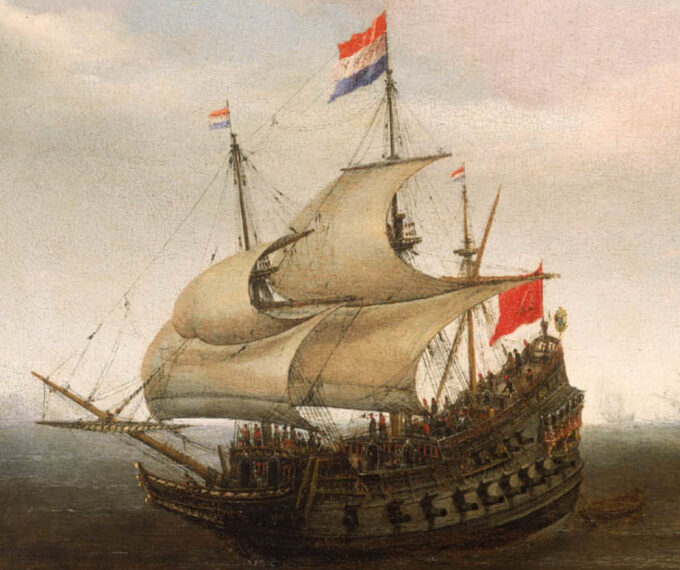 Vasa na dobovém obraze. Kdyby se na hladině udržela, mohla být pýchou Švédska.