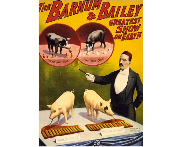 Barnum sázel na výraznou reklamu.