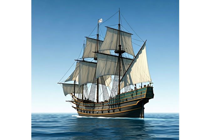 Dle anglického juliánského kalendáře dorazí Mayflower do Ameriky 11. listopadu 1620.