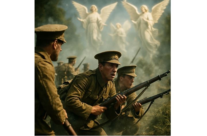 Lučištníci jsou hezký námět, ale andělé působí v rámci propagandy přece jen lépe.