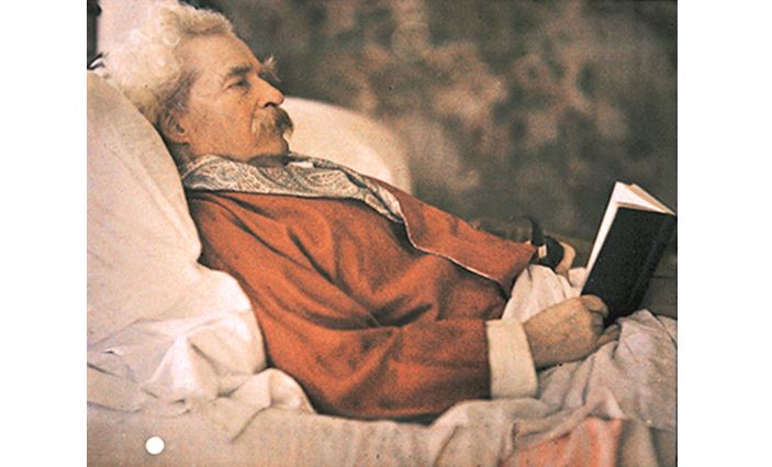Americký spisovatel Mark Twain