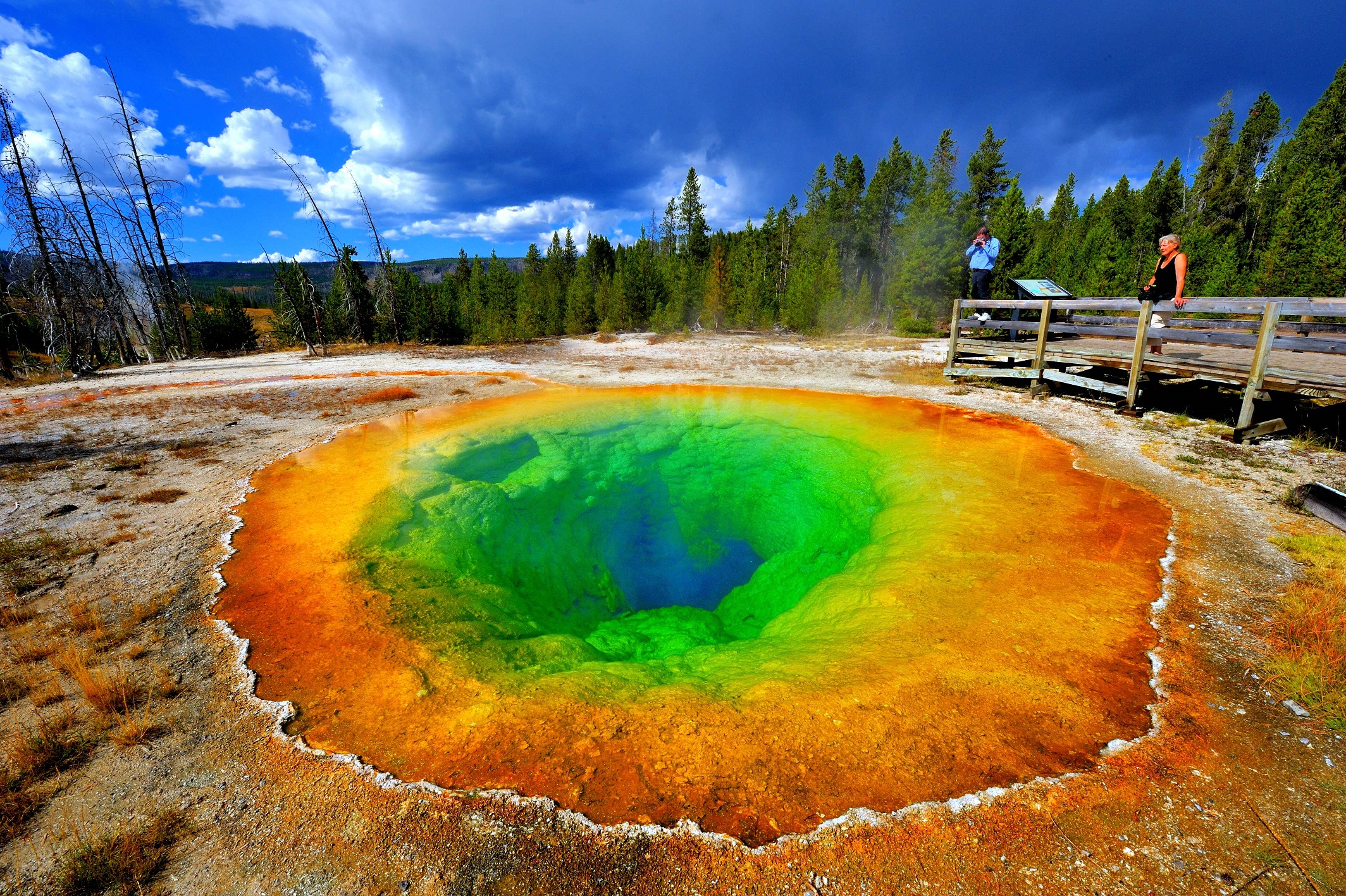 4-Yellowstonský park nezapře existenci vulkánu pod ním