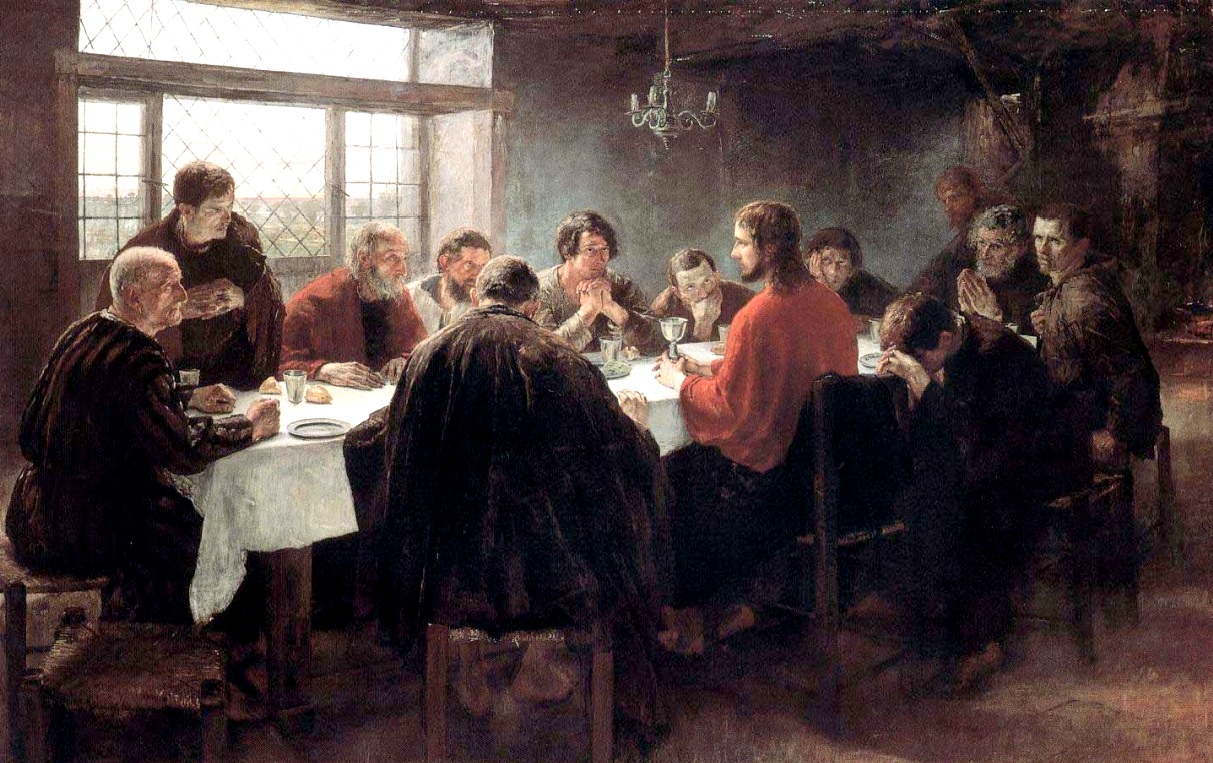 5 – Ztvárnění Kristovy poslední večeře na obrazu německého výtvarníka Fritze von Uhdeho