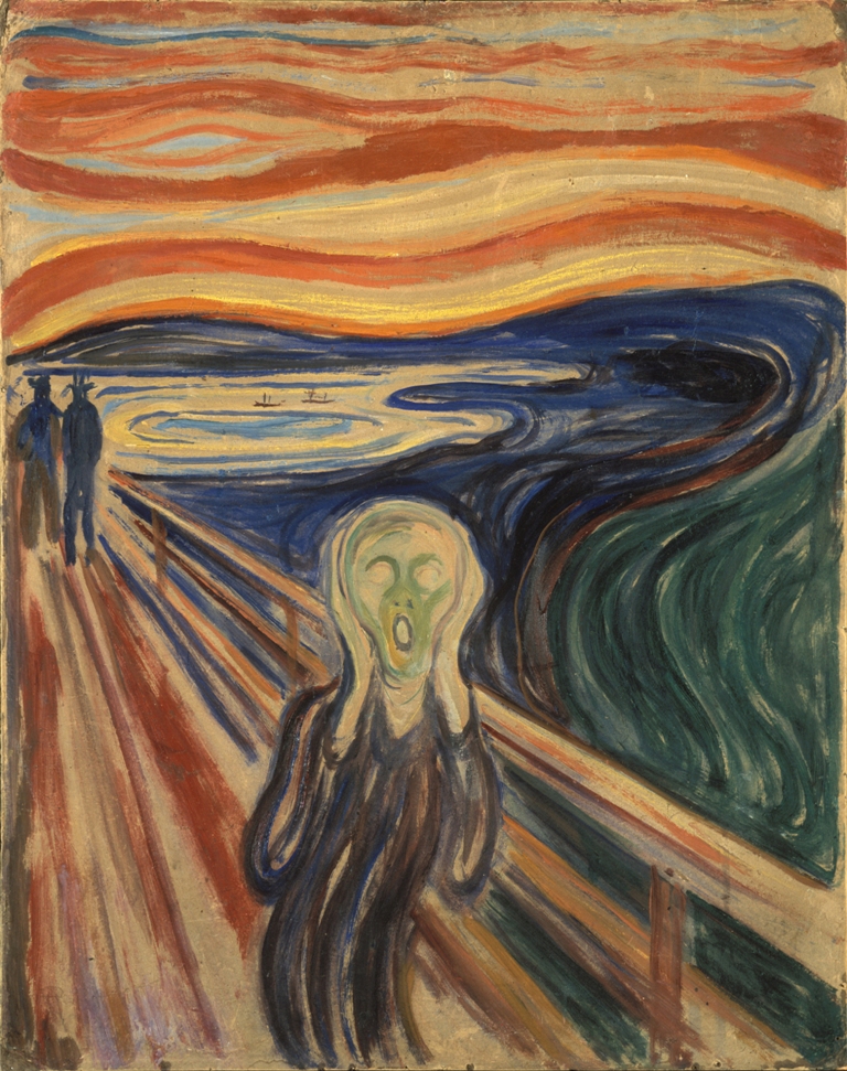 Děsivá vyprávění otce způsobovala Munchovi, autorovi obrazu Výkřik, noční můry.