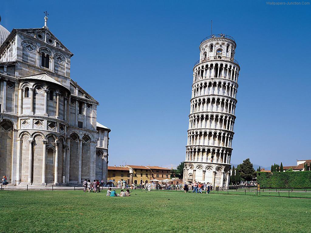 Jedna z nejslavnějších italských památek - věž v Pise