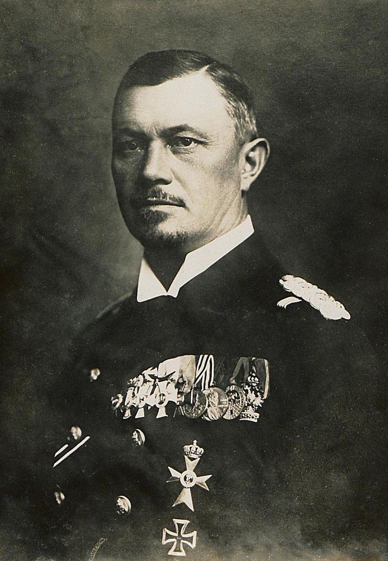 Německý admirál Reinhard Scheer chce Brity nalákat do léčky.