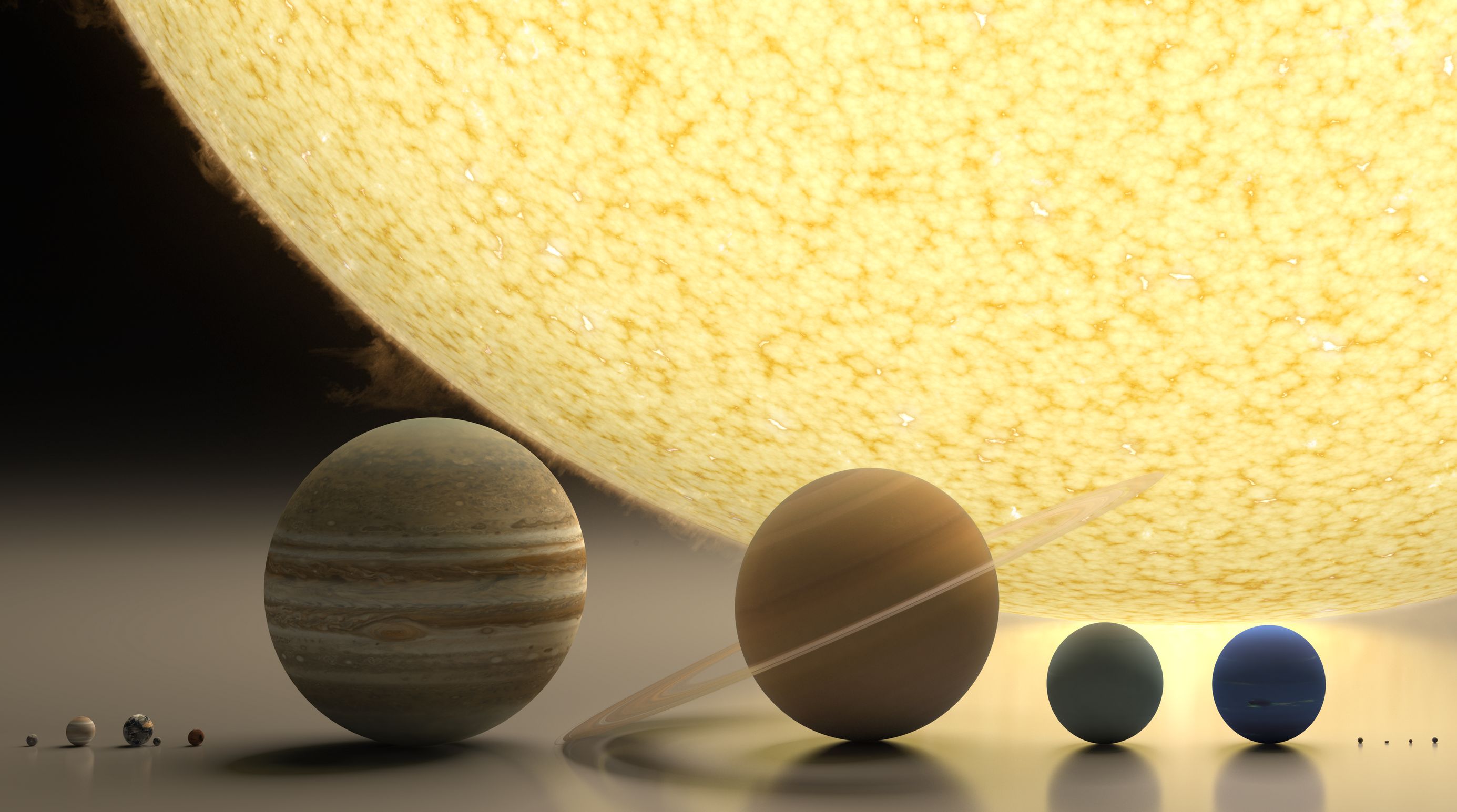 Proti Slunci jsou všechny planety malými dobky